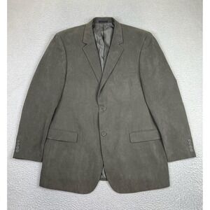 Andrew Fezza Blazer Mens 46L Gray Polyester 2 Button Sport Coat Baxter Jacket